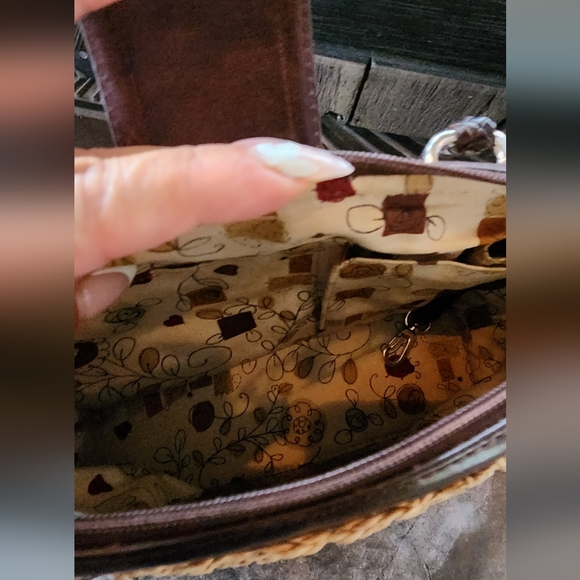 Authentic Brighton straw purse/leather handles - Picture 6 of 10